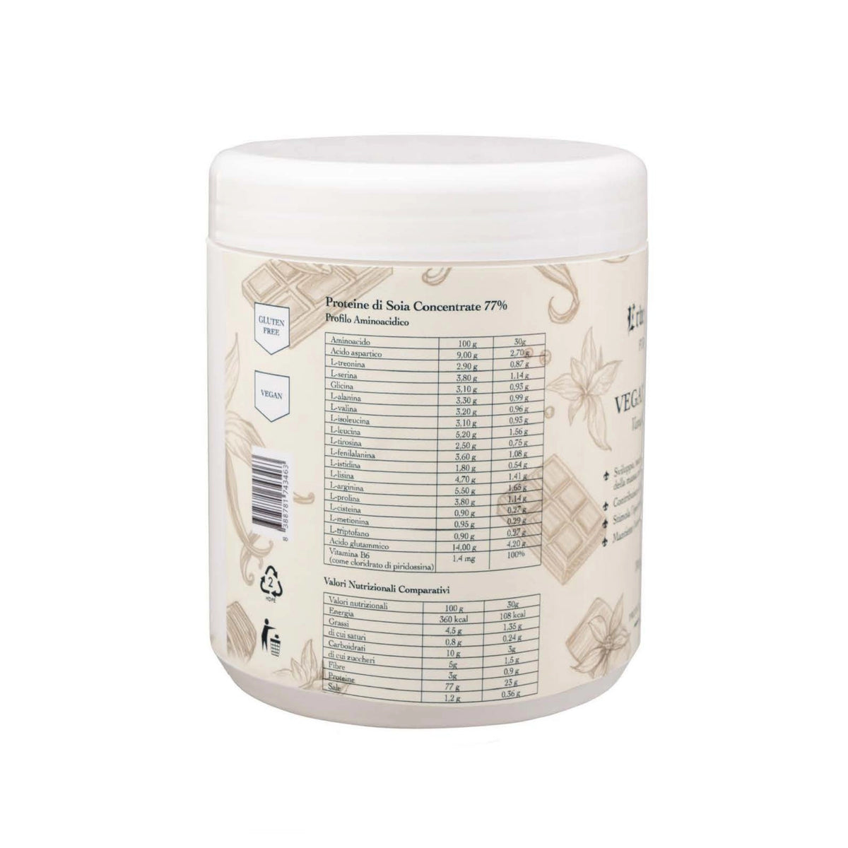 VEGAN PROTEIN VANIGLIA E CIOCCOLATO