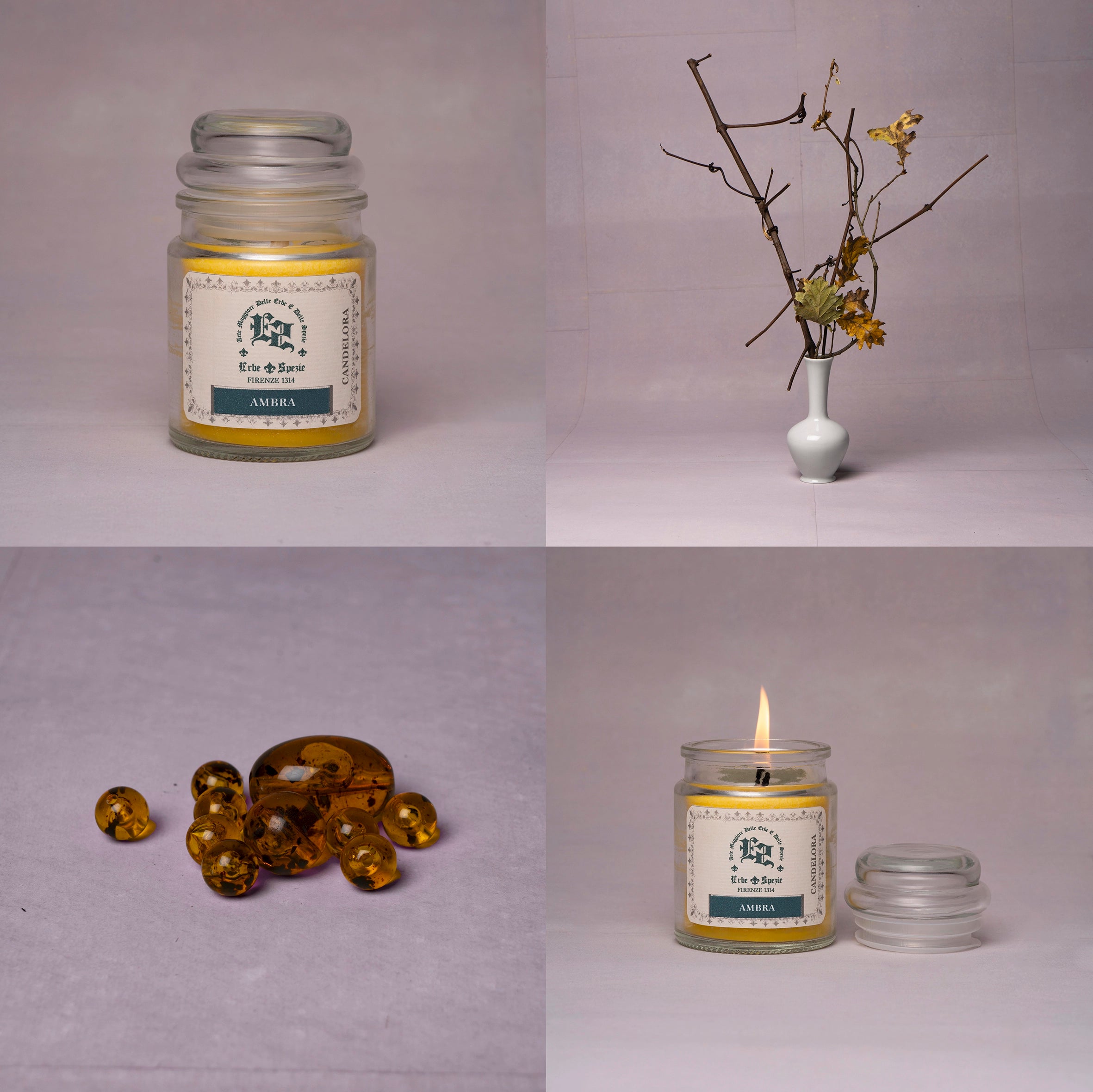 AMBER SCENTED CANDLE